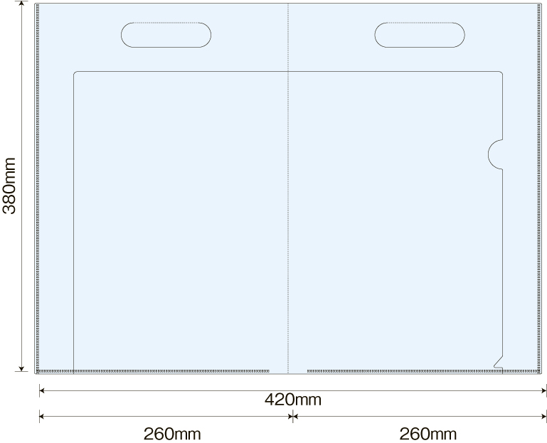 バッグ型クリアファイル